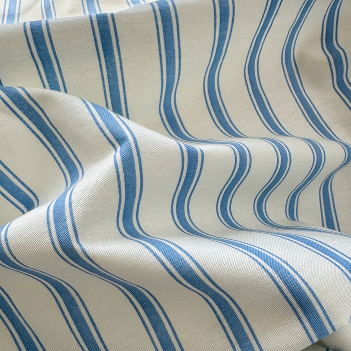 91家纺网 家纺一手货源 找家纺 觅糖家纺 2025新款全棉纯棉三角针刺绣款四件套 条纹-海盐