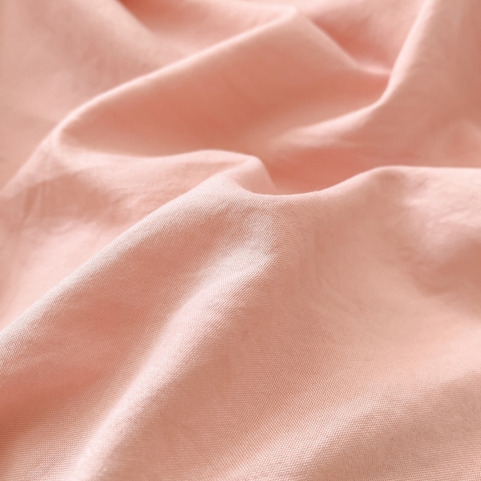 91家纺网 家纺一手货源 找家纺 夜笙家纺 2025新款水洗棉纯色双拼四件套 双拼-胭脂玉