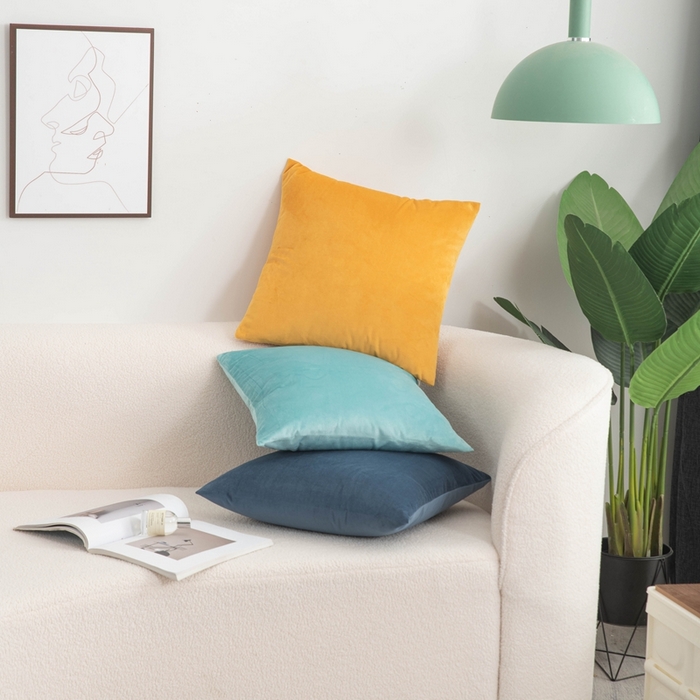 91家纺网 家纺一手货源 找家纺 （总）新奇异 2025新款纯色荷兰绒抱枕 （支持定制）