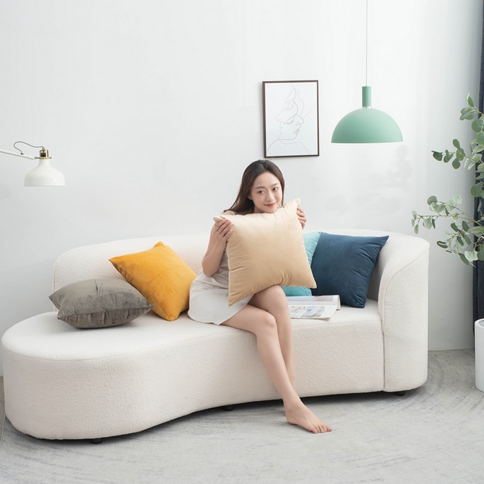 91家纺网 家纺一手货源 找家纺 新奇异 2025新款纯色荷兰绒抱枕 （支持定制） 组合图仅供展示