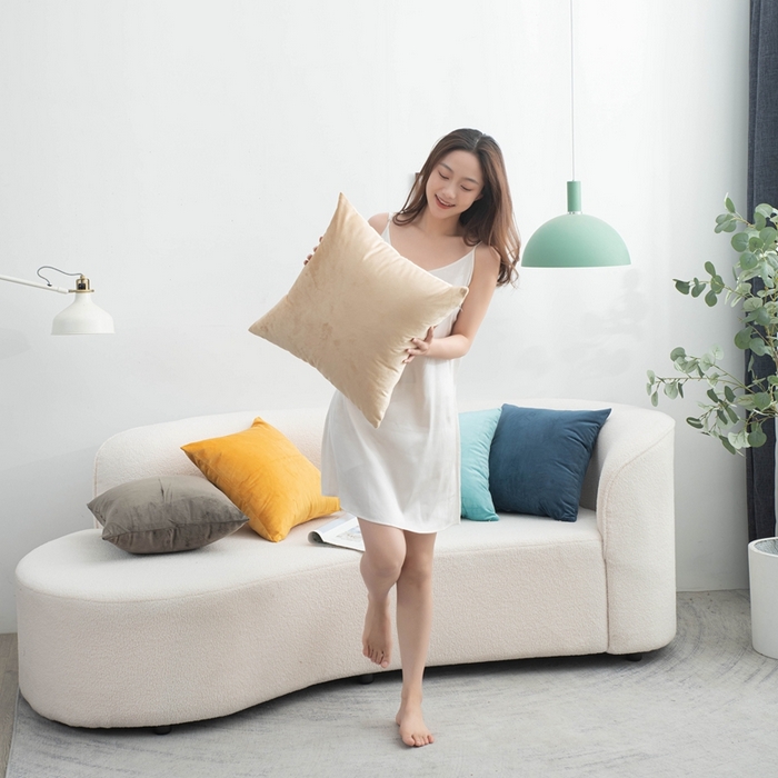 91家纺网 家纺一手货源 找家纺 新奇异 2025新款纯色荷兰绒抱枕 （支持定制） 组合图仅供展示