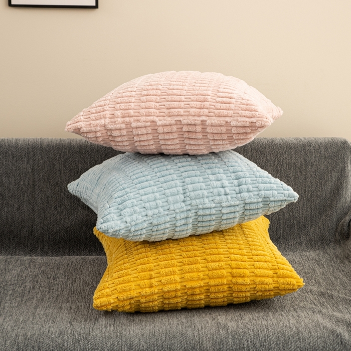 91家纺网 家纺一手货源 找家纺 （总）新奇异 2025新款简约单/双面灯芯绒抱枕麦穗粒系列