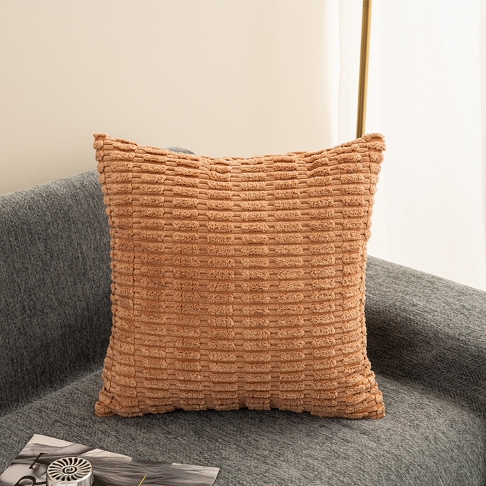 91家纺网 家纺一手货源 找家纺 （总）新奇异 2025新款简约单/双面灯芯绒抱枕麦穗粒系列