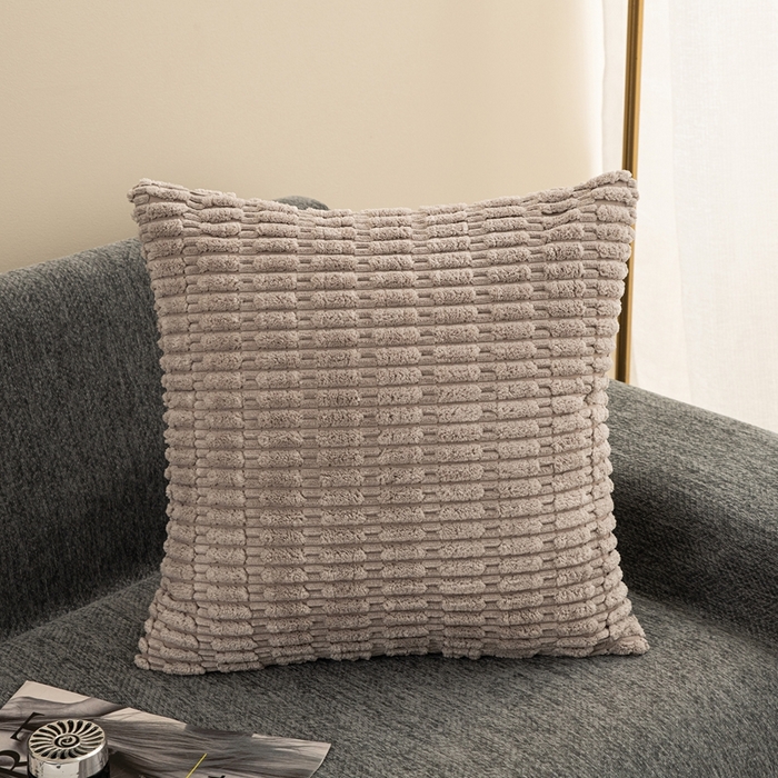 91家纺网 家纺一手货源 找家纺 （总）新奇异 2025新款简约单/双面灯芯绒抱枕麦穗粒系列