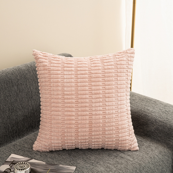 91家纺网 家纺一手货源 找家纺 （总）新奇异 2025新款简约单/双面灯芯绒抱枕麦穗粒系列