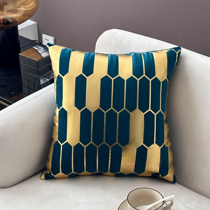 91家纺网 家纺一手货源 找家纺 （总）新奇异 2025新款蜂窝烫金抱枕