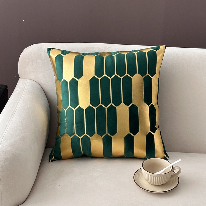 91家纺网 家纺一手货源 找家纺 （总）新奇异 2025新款蜂窝烫金抱枕