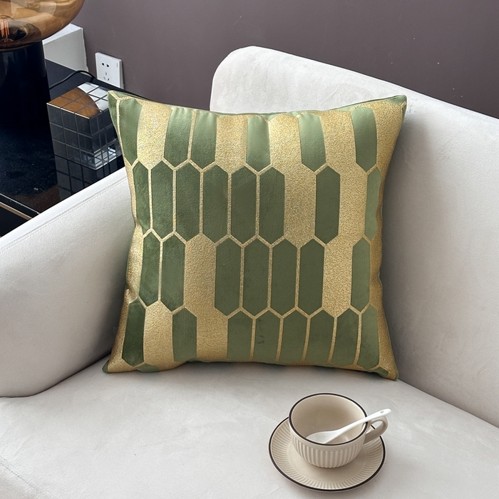 91家纺网 家纺一手货源 找家纺 （总）新奇异 2025新款蜂窝烫金抱枕