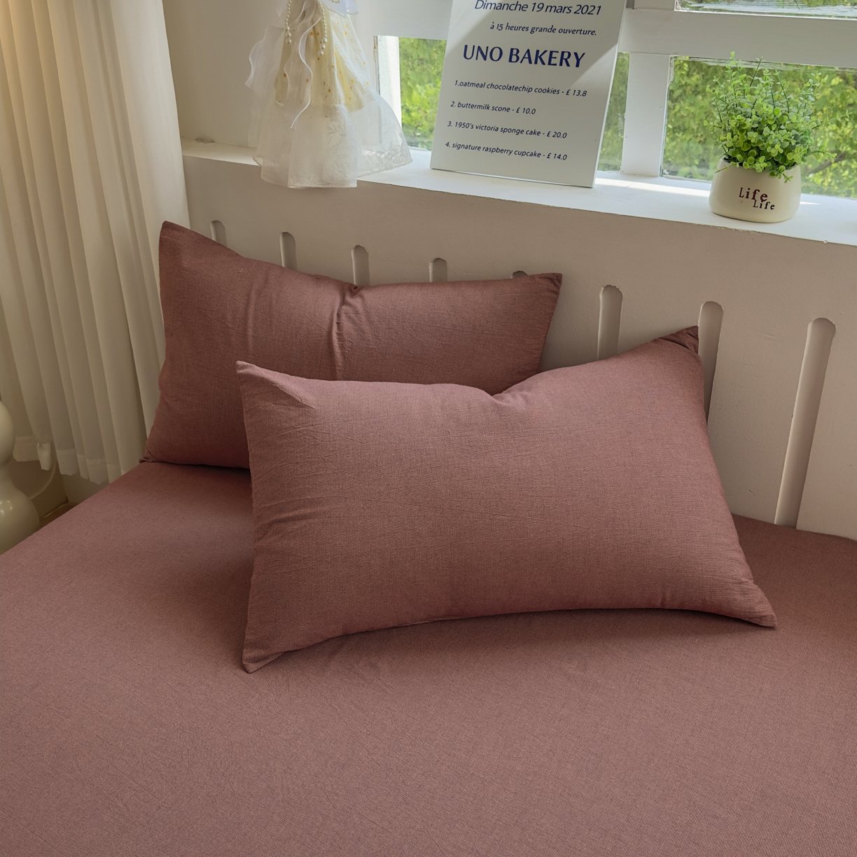 91家纺网 家纺一手货源 找家纺 晚依家纺 2025新款A类全棉色织水洗棉被套单件纯棉格子纯色学生宿舍被罩定制定做 纯棉素-红