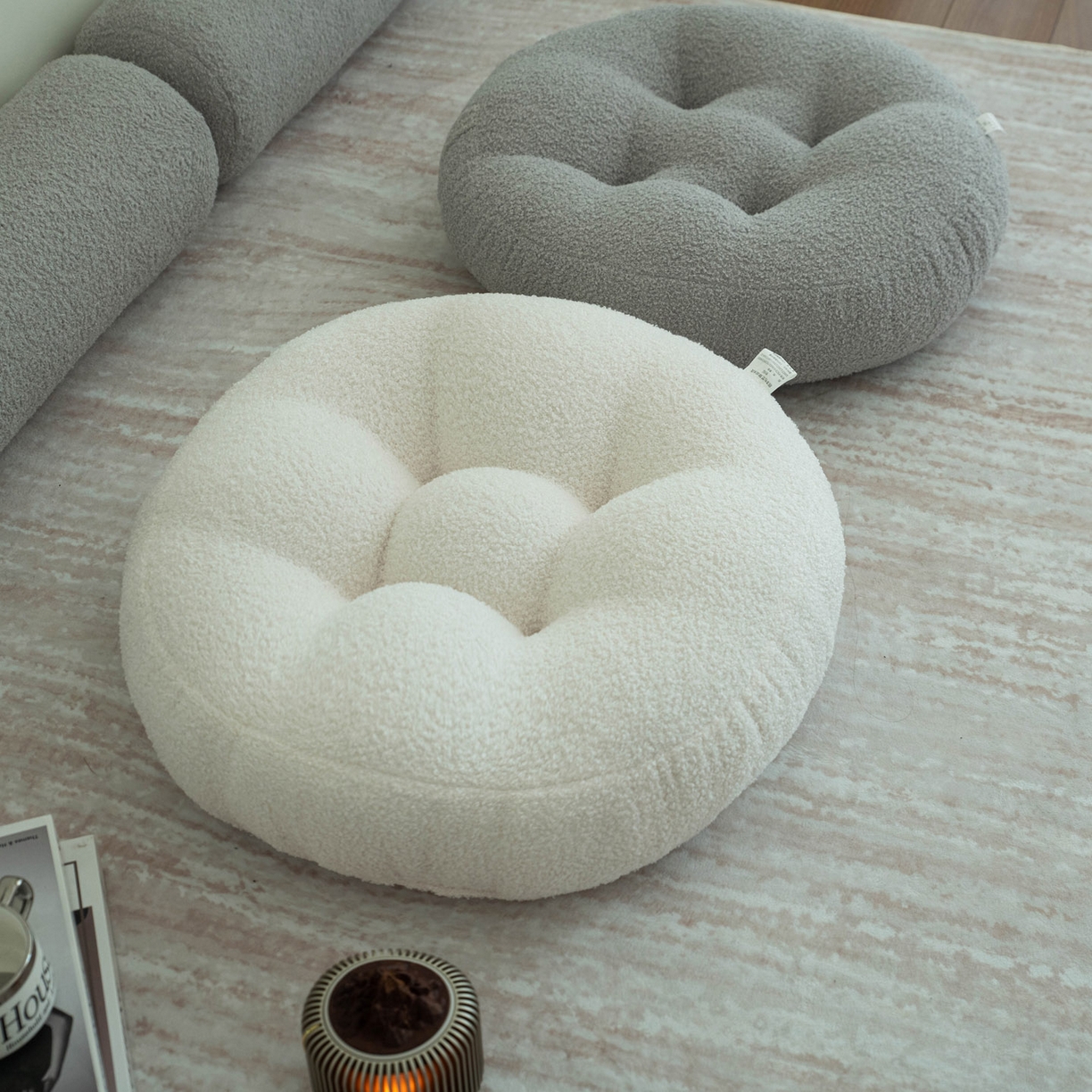 91家纺网 家纺一手货源 找家纺 （总）2025新款泰迪绒蒲团