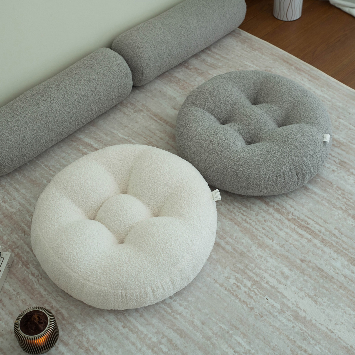 91家纺网 家纺一手货源 找家纺 （总）2025新款泰迪绒蒲团