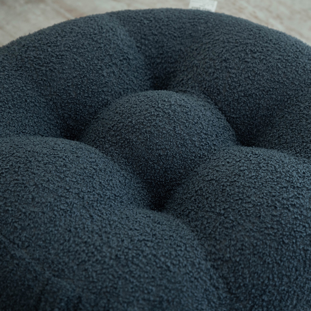 91家纺网 家纺一手货源 找家纺 2025新款泰迪绒蒲团 泰迪绒-蒲团-蓝