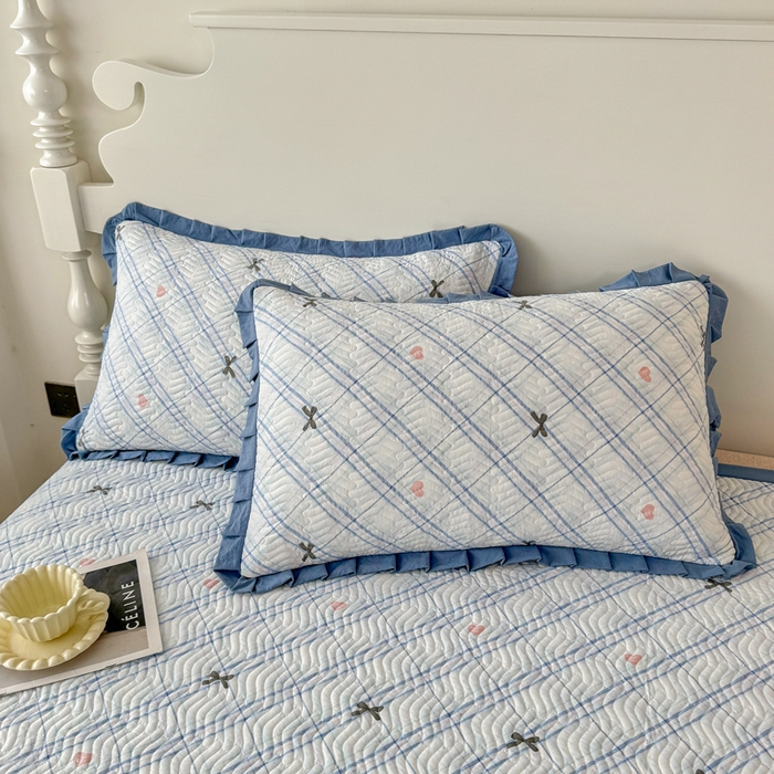 91家纺网 家纺一手货源 找家纺 （总）芷凡家纺2025新款水洗棉双层纱云感棉床盖四件套