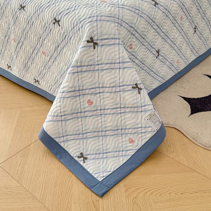 91家纺网 家纺一手货源 找家纺 （总）芷凡家纺2025新款水洗棉双层纱云感棉床盖四件套