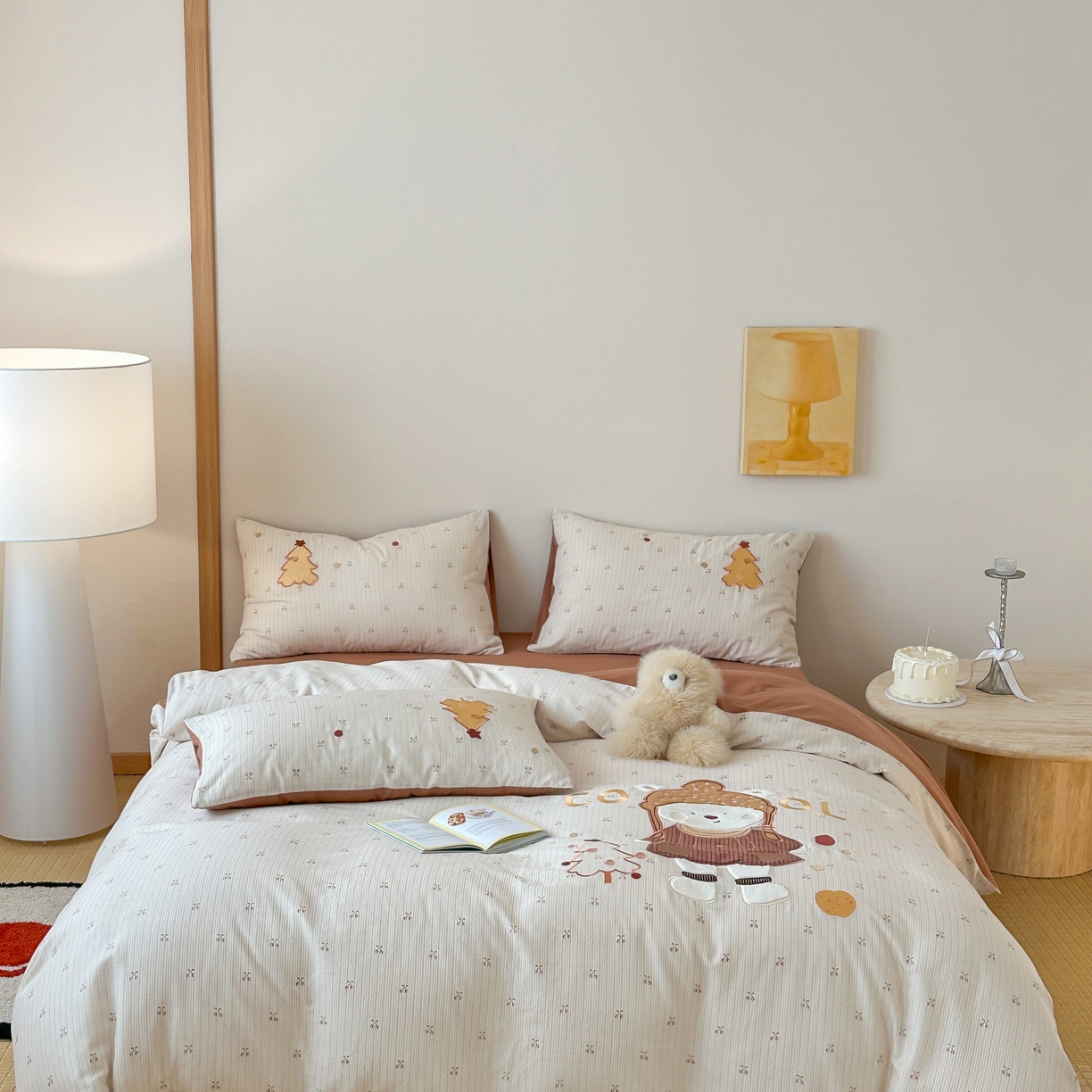 91家纺网 家纺一手货源 找家纺 （总）紫桐 Lila lndus 2025新款双层纱贴布绣四件套