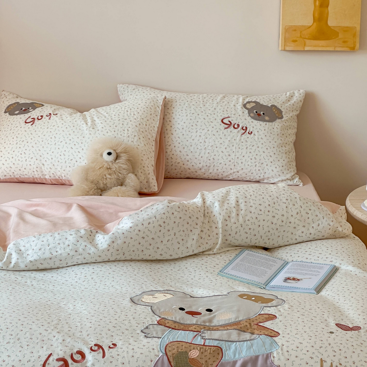 91家纺网 家纺一手货源 找家纺 （总）紫桐 Lila lndus 2025新款双层纱贴布绣四件套