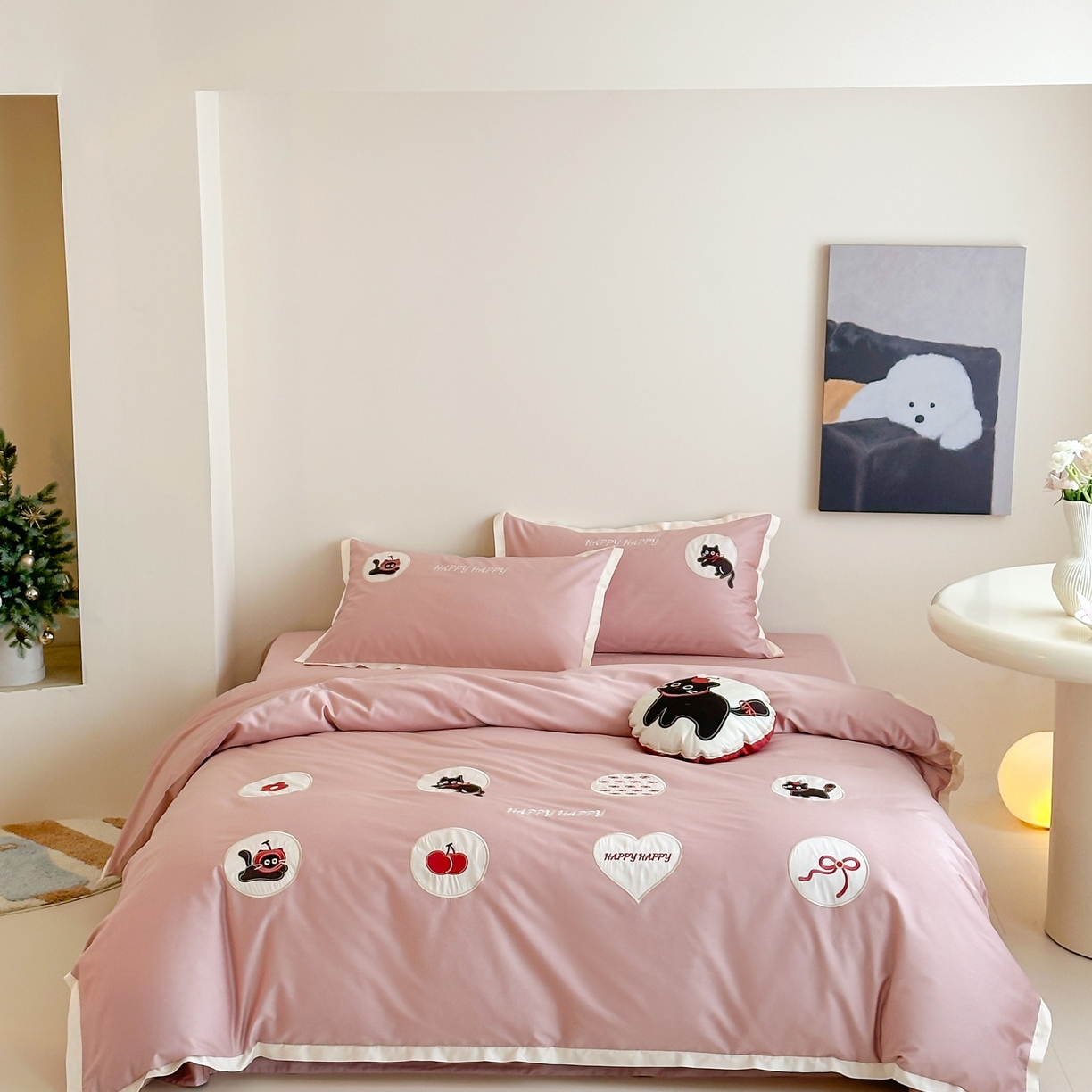 91家纺网 家纺一手货源 找家纺 （总）紫桐 Lila lndus 2025新款50支双股长绒棉纯棉四件套