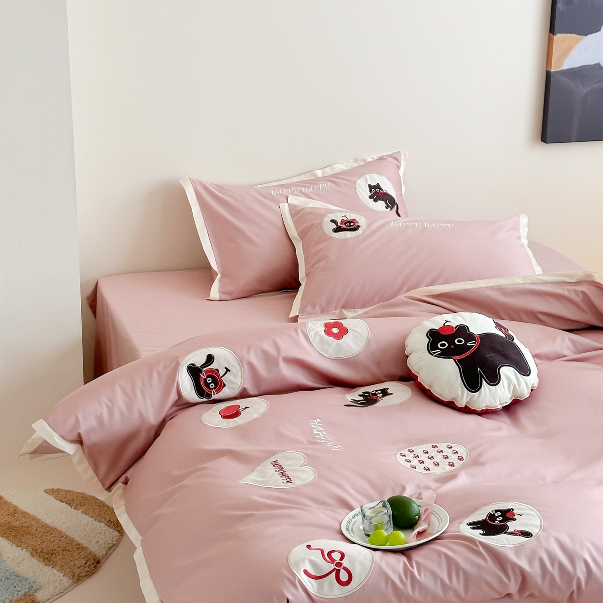 91家纺网 家纺一手货源 找家纺 （总）紫桐 Lila lndus 2025新款50支双股长绒棉纯棉四件套