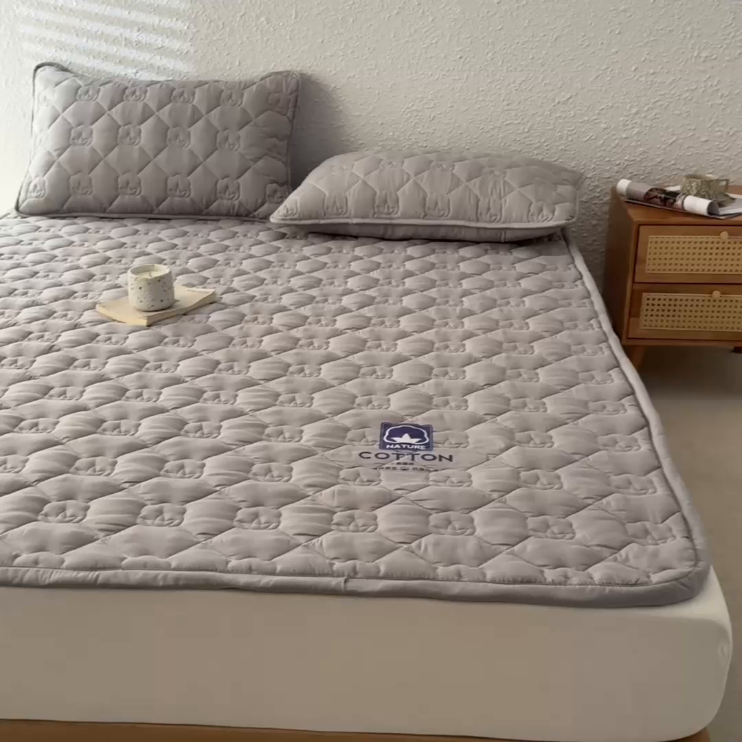 91家纺网 家纺一手货源 找家纺 （总）老帅的工厂店2025新款A类水洗棉珩绣棉花床褥