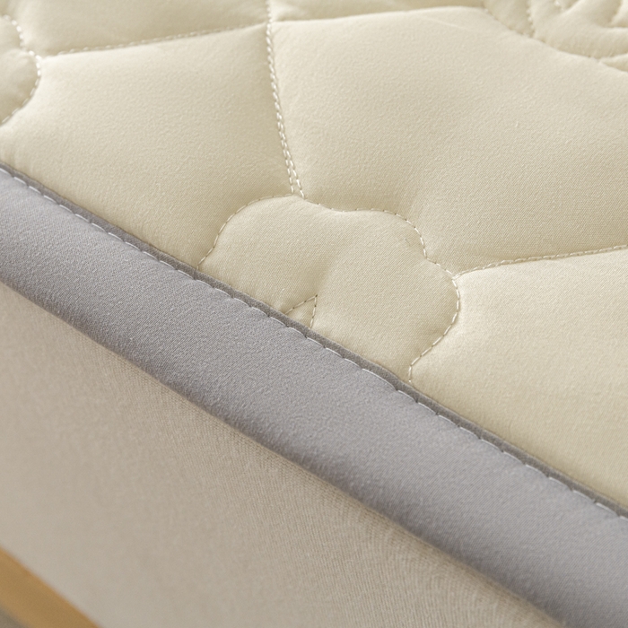 91家纺网 家纺一手货源 找家纺 老帅的工厂店2025新款A类水洗棉珩绣棉花床褥 本色