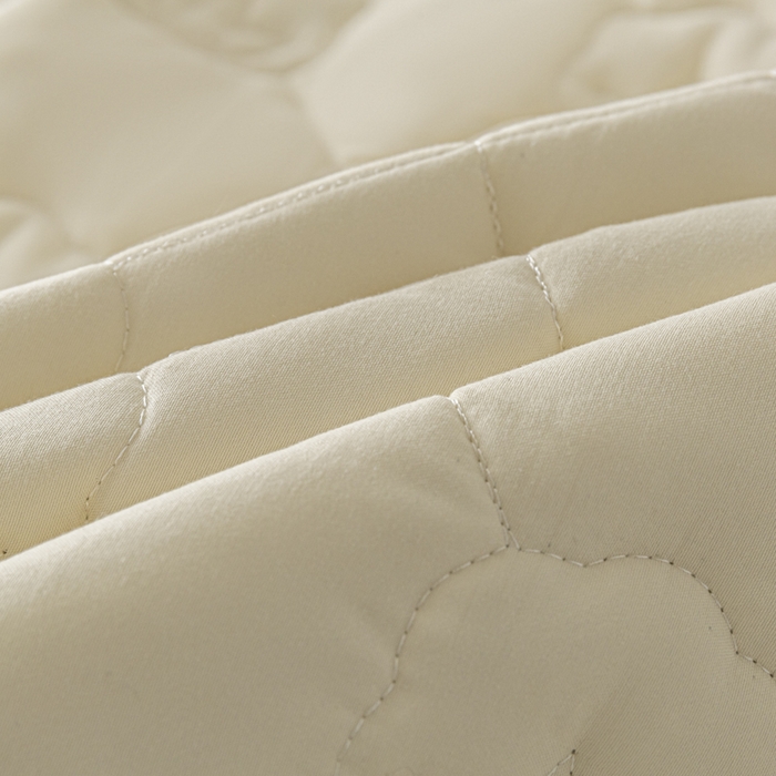 91家纺网 家纺一手货源 找家纺 老帅的工厂店2025新款A类水洗棉珩绣棉花床褥 本色