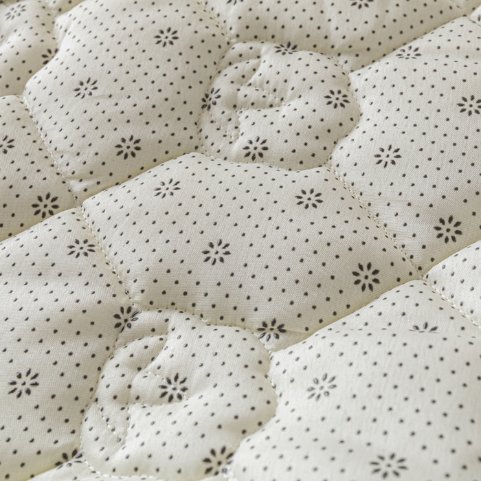 91家纺网 家纺一手货源 找家纺 老帅的工厂店2025新款A类水洗棉珩绣棉花床褥 咖色