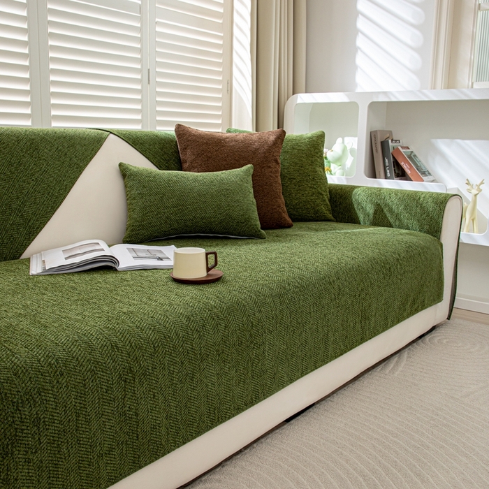 91家纺网 家纺一手货源 找家纺 （总）沐沐家纺2026新款人字纹沙发垫