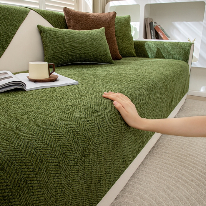 （总）沐沐家纺2026新款人字纹沙发垫