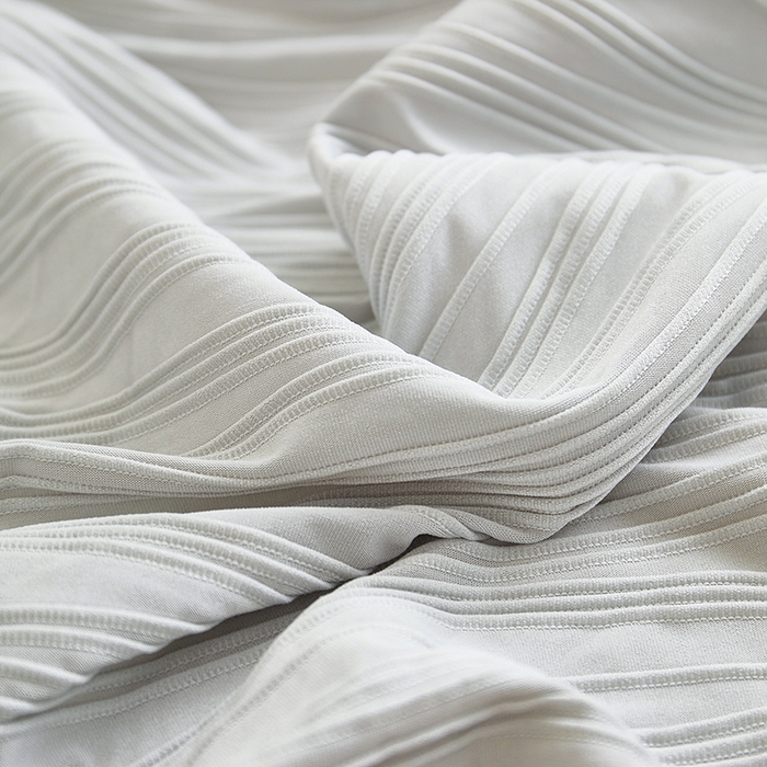 91家纺网 家纺一手货源 找家纺 丝绮鹿 2025新款提花绒沙发套水波纹松紧款 浅灰