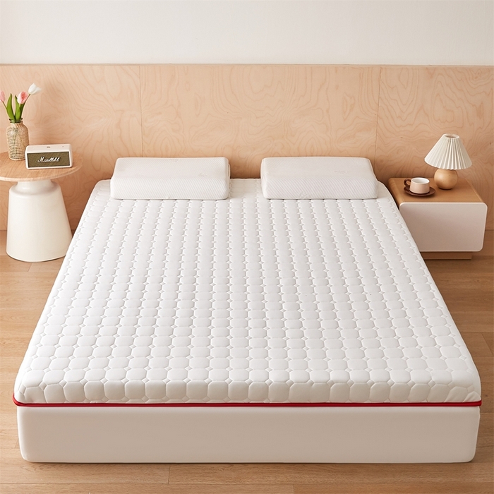 91家纺网 家纺一手货源 找家纺 （总）芊梵床垫 2025新款牛奶丝棉花硬质棉床垫-成人款