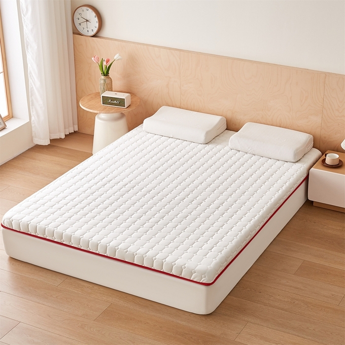 91家纺网 家纺一手货源 找家纺 （总）芊梵床垫 2025新款牛奶丝棉花硬质棉床垫-成人款