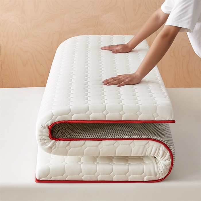 91家纺网 家纺一手货源 找家纺 （总）芊梵床垫 2025新款牛奶丝棉花硬质棉床垫-成人款