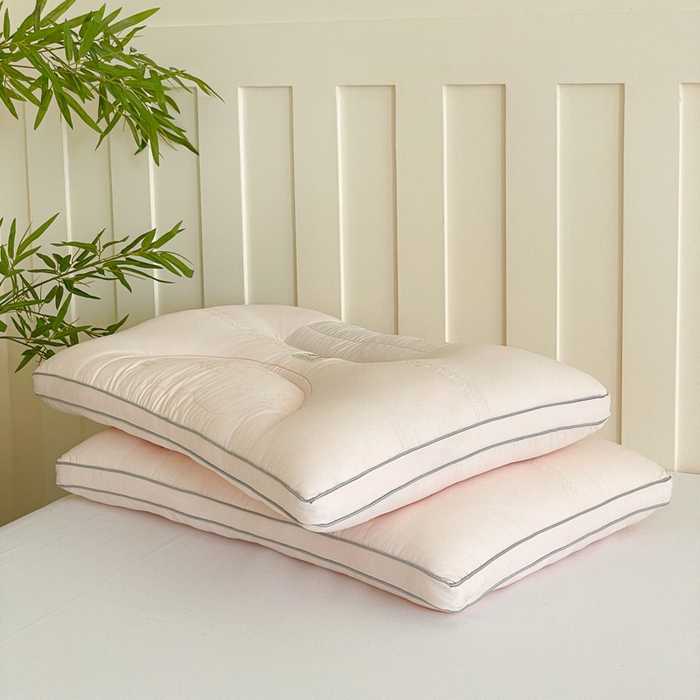 91家纺网 家纺一手货源 找家纺 爱尚家枕芯 2025新款草本决明子分区枕枕头枕芯 粉 48*74cm/只