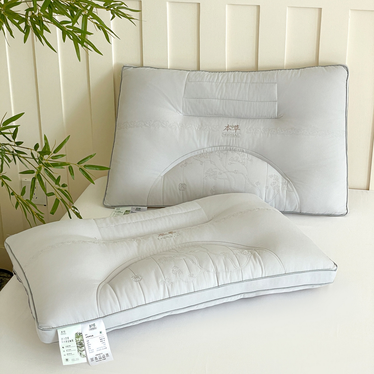 91家纺网 家纺一手货源 找家纺 （总）爱尚家枕芯 2025新款草本决明子分区枕枕头枕芯