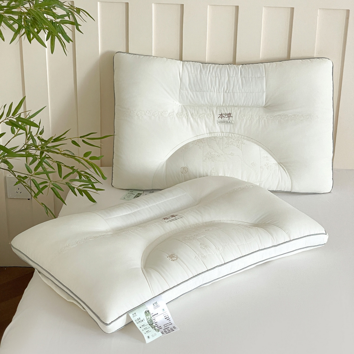 91家纺网 家纺一手货源 找家纺 爱尚家枕芯 2025新款草本决明子分区枕枕头枕芯 白 48*74cm/只