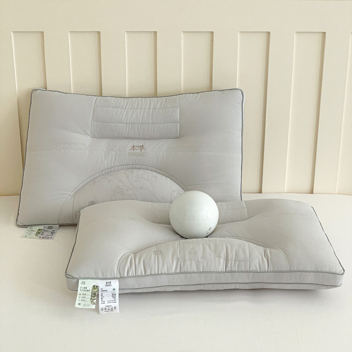 91家纺网 家纺一手货源 找家纺 （总）爱尚家枕芯 2025新款草本决明子分区枕枕头枕芯