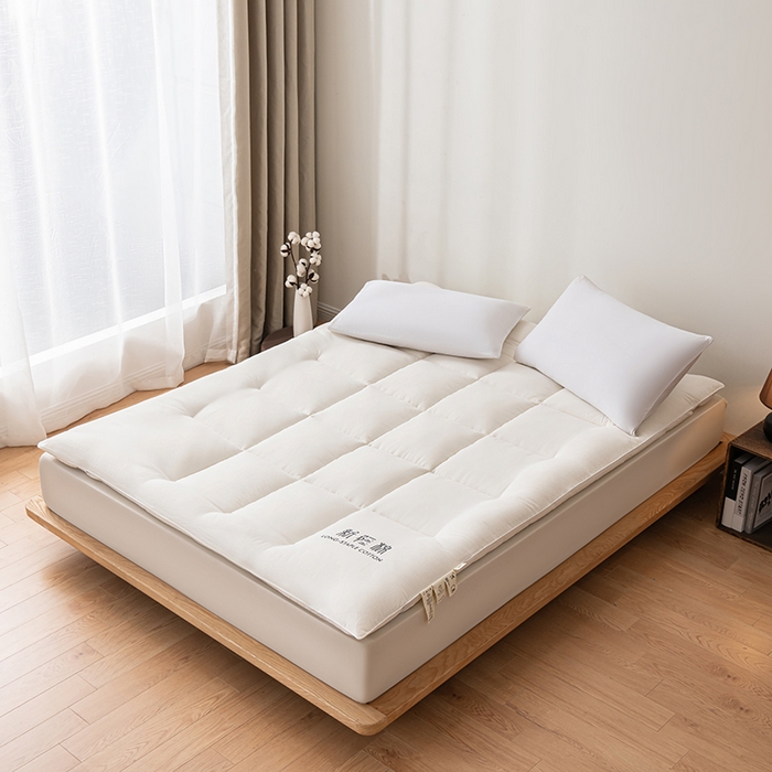 91家纺网 家纺一手货源 找家纺 思雅庭 2025新疆棉花床垫褥子宿舍学生榻榻米折叠加厚垫子棉絮 白色-款式一