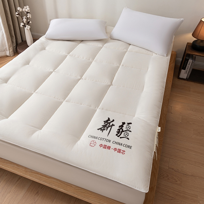 91家纺网 家纺一手货源 找家纺 思雅庭 2025新疆棉花床垫褥子宿舍学生榻榻米折叠加厚垫子棉絮 白色-款式二