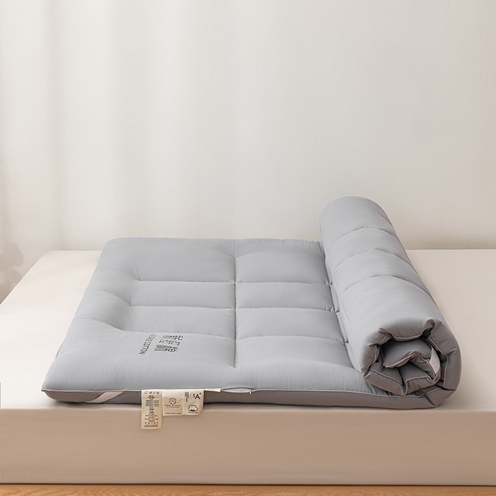 91家纺网 家纺一手货源 找家纺 思雅庭 2025新疆棉花床垫褥子宿舍学生榻榻米折叠加厚垫子棉絮 灰色-款式一