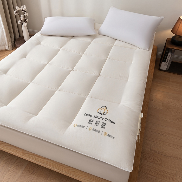 91家纺网 家纺一手货源 找家纺 思雅庭 2025新疆棉花床垫褥子宿舍学生榻榻米折叠加厚垫子棉絮 白色-款式三
