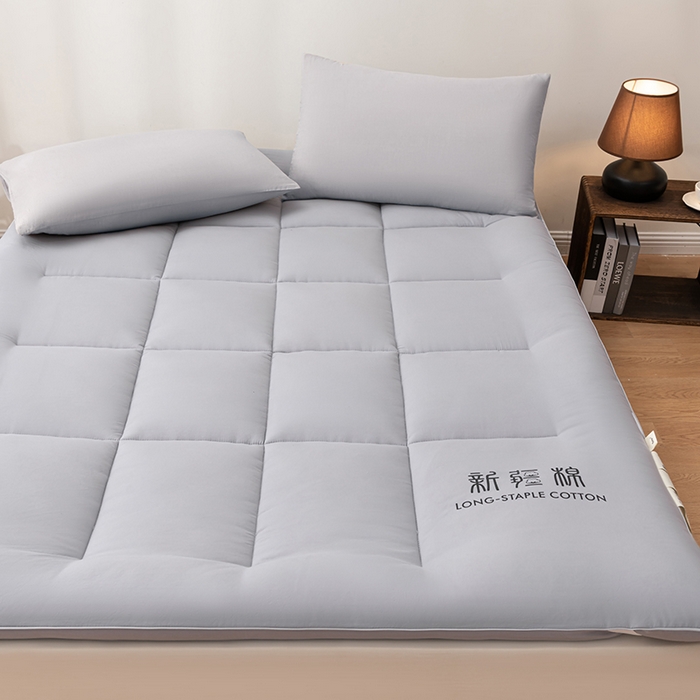 91家纺网 家纺一手货源 找家纺 思雅庭 2025新疆棉花床垫褥子宿舍学生榻榻米折叠加厚垫子棉絮 灰色-款式一