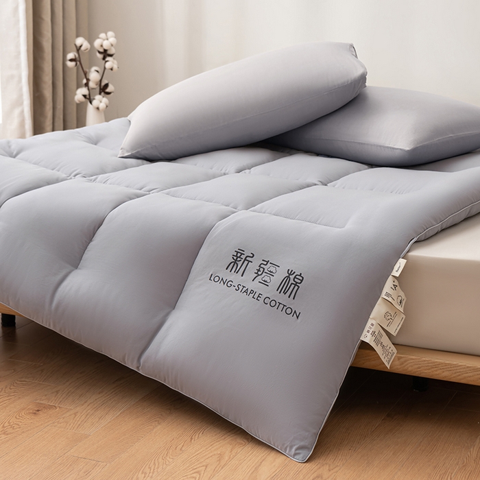 91家纺网 家纺一手货源 找家纺 思雅庭 2025新疆棉花床垫褥子宿舍学生榻榻米折叠加厚垫子棉絮 灰色-款式一