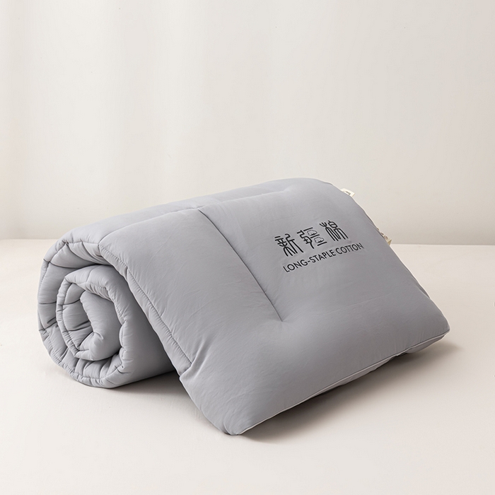 91家纺网 家纺一手货源 找家纺 思雅庭 2025新疆棉花床垫褥子宿舍学生榻榻米折叠加厚垫子棉絮 灰色-款式一