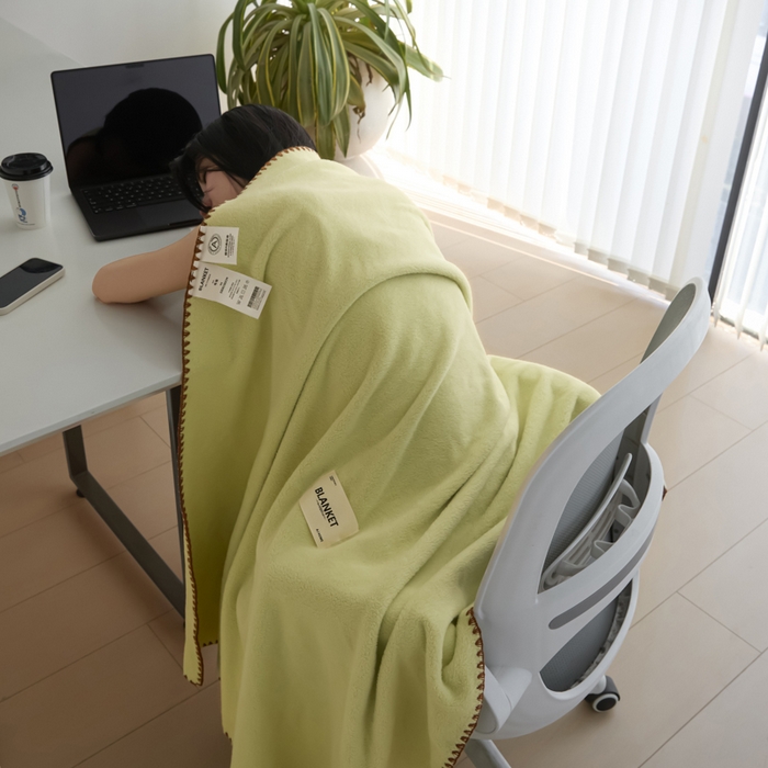 91家纺网 家纺一手货源 找家纺 艾佳 2025新款绵羊绒毛毯毯子 半夏绿