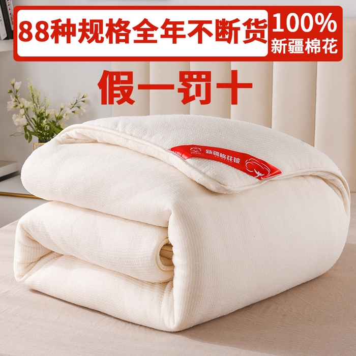 91家纺网 家纺一手货源 找家纺 （总）2025新款A类填充100%棉新疆棉花被子毛巾绣贴布绣冬被棉被全棉冬季加厚保暖纯棉花被芯