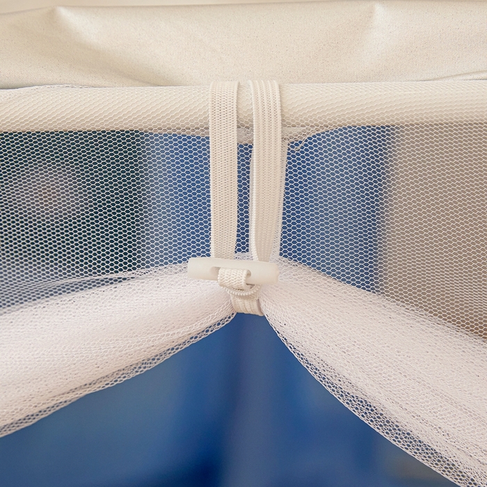 91家纺网 家纺一手货源 找家纺 卓尔居 2025新款学生遮光床帘卡通ZR学生蚊帐 天蓝-Blue弹！