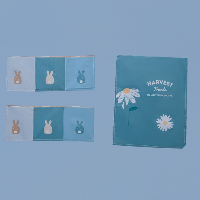 91家纺网 家纺一手货源 找家纺 卓尔居 2025新款学生遮光床帘卡通ZR学生蚊帐 天蓝-Blue弹！