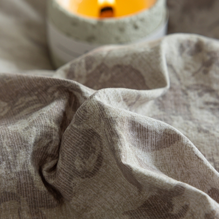 91家纺网 家纺一手货源 找家纺 迷尚家居 2025新款复古色织棉麻牛奶绒棉加绒四件套 风木槿咖-绒