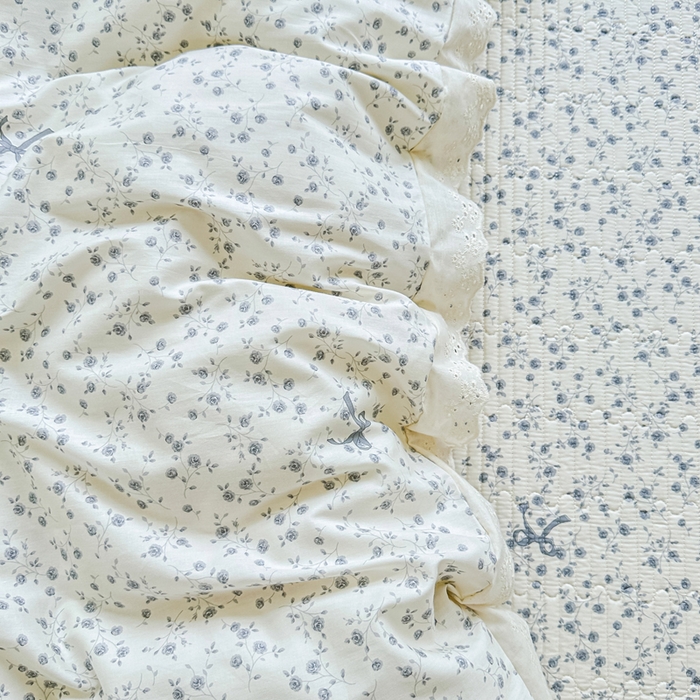 91家纺网 家纺一手货源 找家纺 岚吉家纺 2025新款全棉棉花床盖四件套 向晚