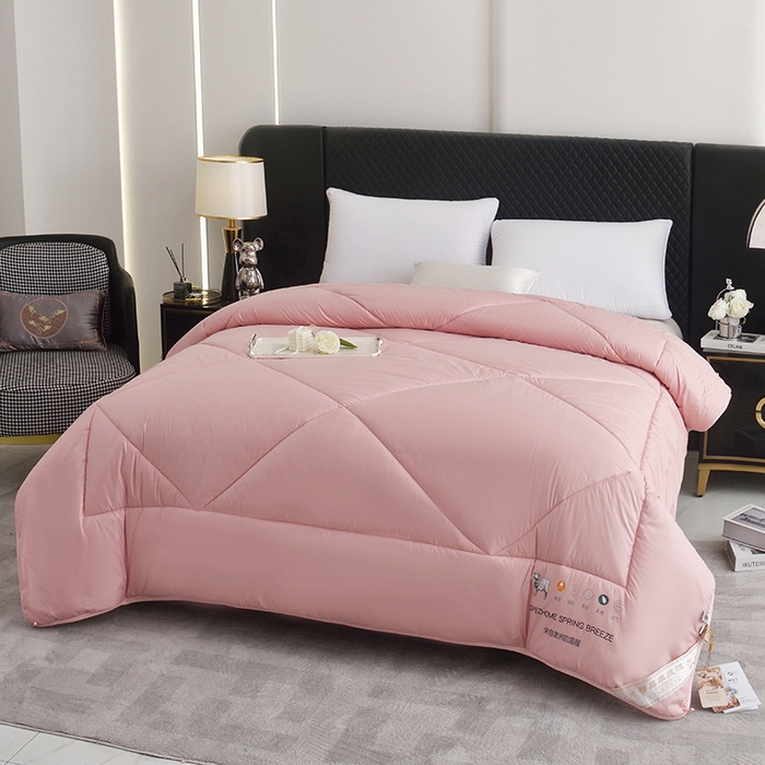 91家纺网 家纺一手货源 找家纺 棠婷 2025新款羊绒被-纯色系列 玉色